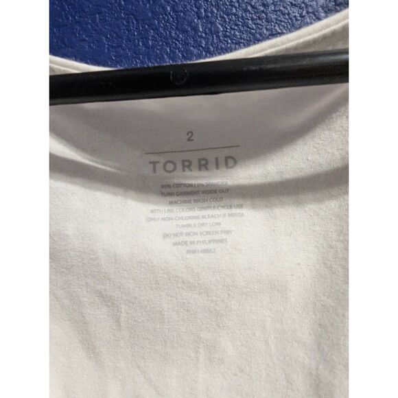 Sz 2 Torrid Lace Up Bull Skull Tank NWT - Picture 6 of 9